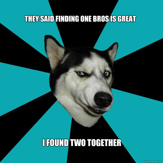 They said finding one bros is great I found two together  Disgusted Dog