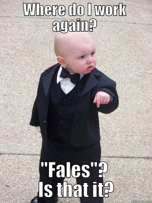 WHERE DO I WORK AGAIN? 