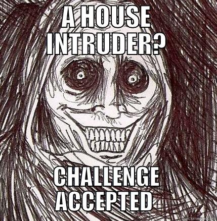 A HOUSE INTRUDER? CHALLENGE ACCEPTED  Horrifying Houseguest