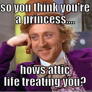 SO YOU THINK YOU'RE A PRINCESS.... HOWS ATTIC LIFE TREATING YOU? Condescending Wonka