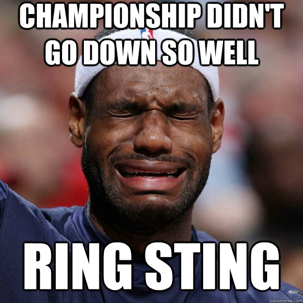 Championship didn't go down so well ring sting  Ring Sting