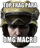 Top frag para OMG MACRO - Top frag para OMG MACRO  Competitive AVA Player