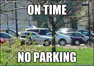 ON TIME NO PARKING  SUNYNP NO parking