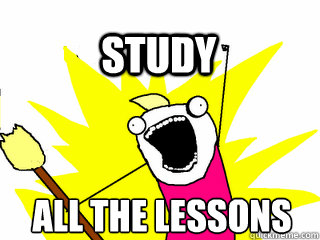 all the lessons Study  All The Thigns