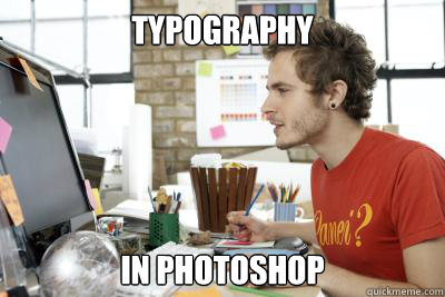 Typography in photoshop  