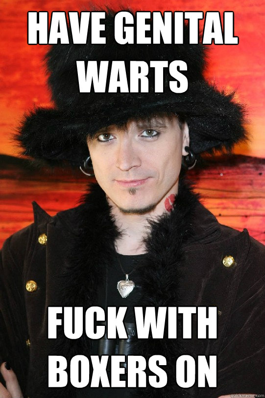 Have genital warts fuck with boxers on  Lolgame