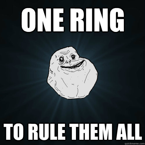 One Ring To rule them all - One Ring To rule them all  Forever Alone