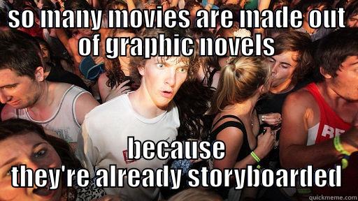 SO MANY MOVIES ARE MADE OUT OF GRAPHIC NOVELS BECAUSE THEY'RE ALREADY STORYBOARDED Sudden Clarity Clarence
