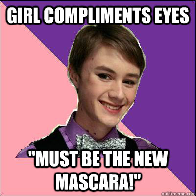 girl compliments eyes 