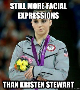 Still more facial expressions Than Kristen Stewart  McKayla is Unimpressed