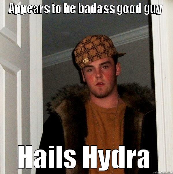 APPEARS TO BE BADASS GOOD GUY HAILS HYDRA Scumbag Steve