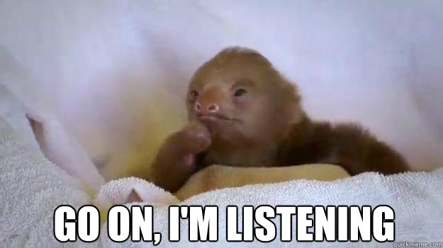  GO On, I'm Listening -  GO On, I'm Listening  Curious Sloth