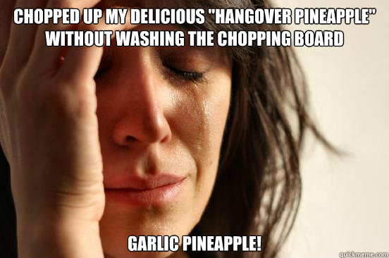 Chopped up my delicious 