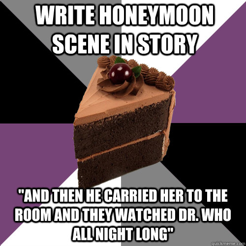 write honeymoon scene in story 