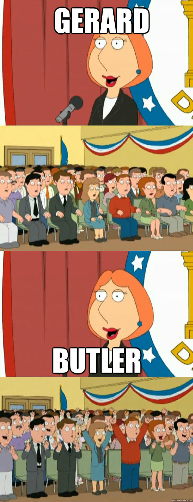 Gerard Butler  Lois Griffin