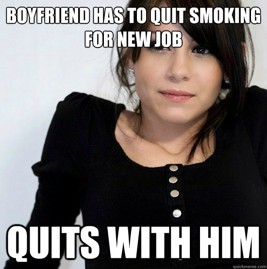 Boyfriend has to quit smoking for new job quits with him  Good Girl Gabby