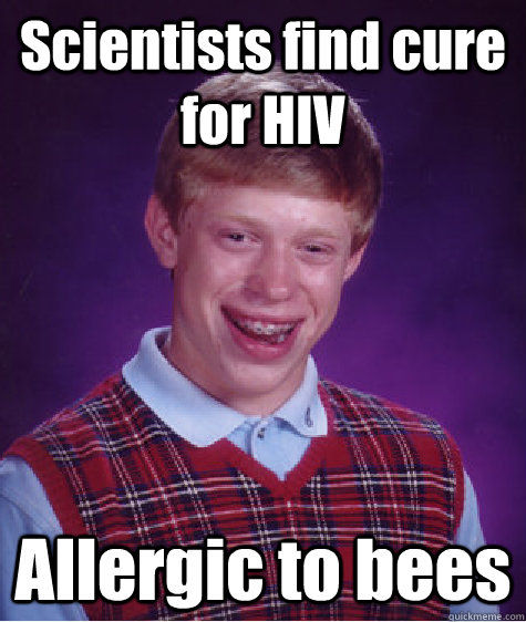 Scientists find cure for HIV Allergic to bees  Badluckbrian