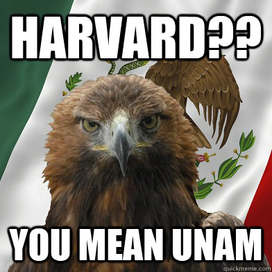 harvard?? you mean unam  