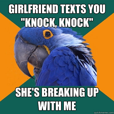 girlfriend texts you 