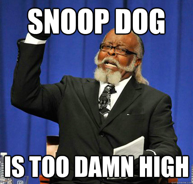 Snoop Dog Is too damn high  Jimmy McMillan