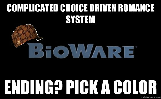 Complicated choice driven romance system ending? pick a color - Complicated choice driven romance system ending? pick a color  Misc