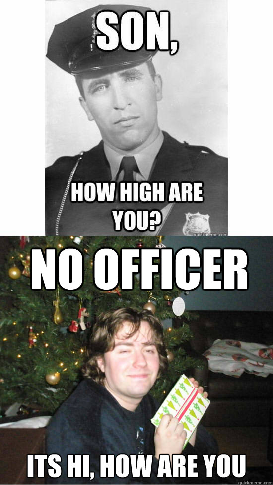 No Officer Its Hi, how are you - No Officer Its Hi, how are you  Stoner Christmas