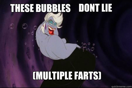 These bubbles DONT lie  (multiple farts)  
