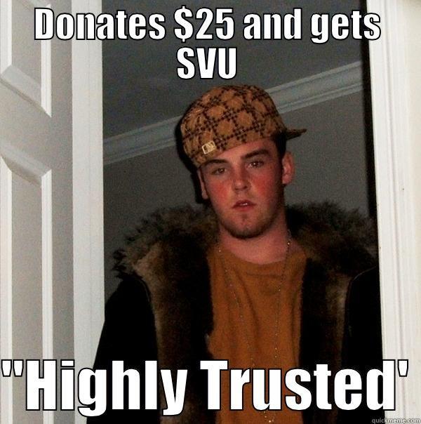 DONATES $25 AND GETS SVU  