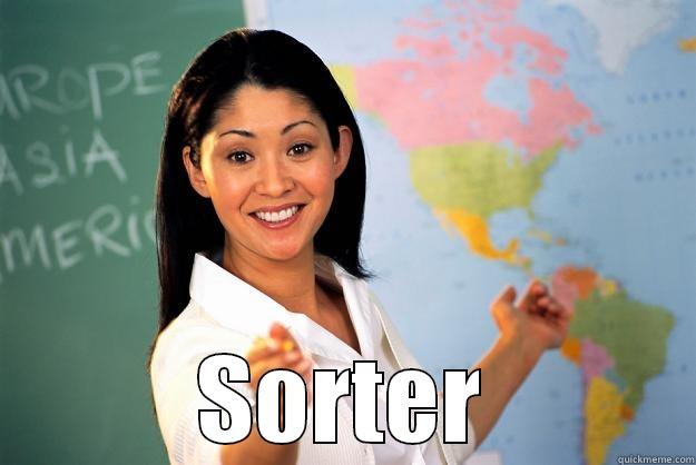  SORTER Unhelpful High School Teacher