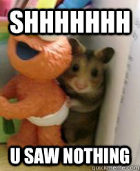 shhhhhhh u saw nothing - shhhhhhh u saw nothing  hamster