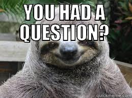 YOU HAD A QUESTION?  Misc