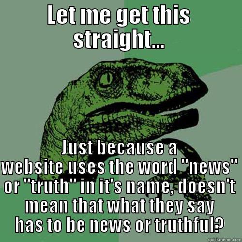 LET ME GET THIS STRAIGHT... JUST BECAUSE A WEBSITE USES THE WORD 