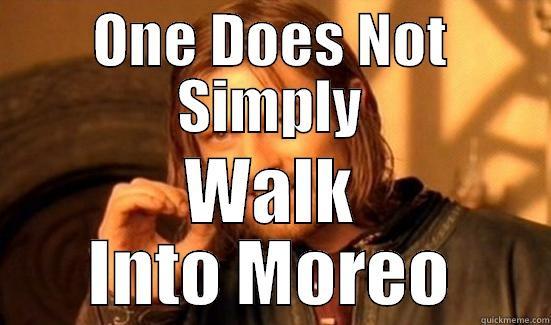 The Gates of Moreo - ONE DOES NOT SIMPLY WALK INTO MOREO Boromir