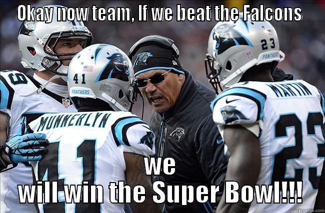 OKAY NOW TEAM, IF WE BEAT THE FALCONS  WE WILL WIN THE SUPER BOWL!!! Misc