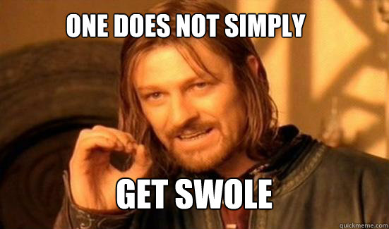 ONE DOES NOT SIMPLY GET SWOLE  Boromir