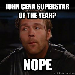 JOHN CENA SUPERSTAR OF THE YEAR? NOPE  