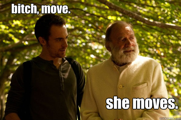 bitch, move. she moves. - bitch, move. she moves.  Elio terzano