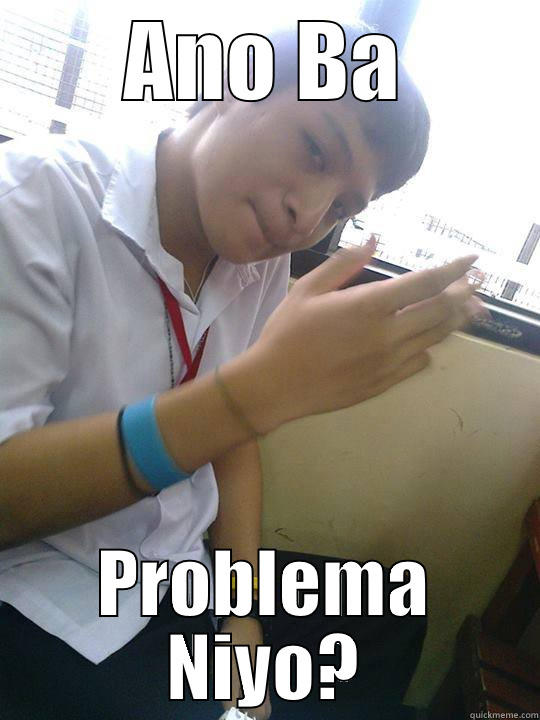 ano ba ha - ANO BA PROBLEMA NIYO? Misc