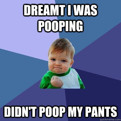 dreamt i was pooping didn't poop my pants - dreamt i was pooping didn't poop my pants  Success Kid