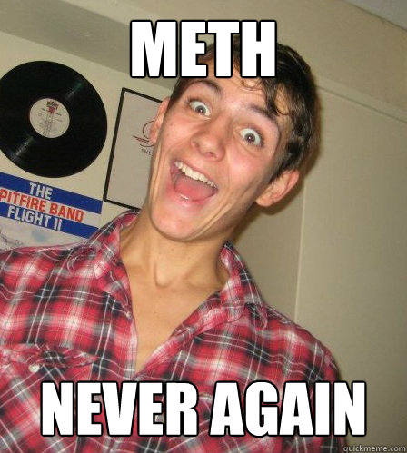 meth never again  Gardner