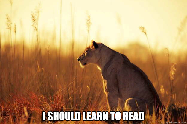  I should learn to read -  I should learn to read  Misc