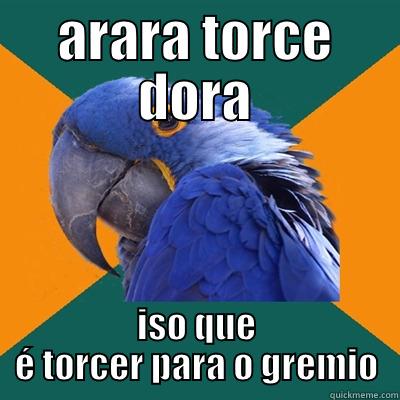 ARARA TORCE DORA ISO QUE É TORCER PARA O GREMIO Paranoid Parrot