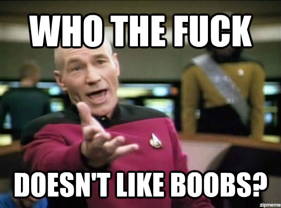 WHO THE FUCK DOESN'T LIKE BOOBS?  Annoyed Picard HD