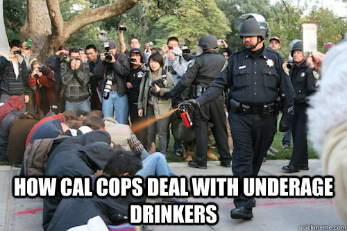  How cal cops deal with underage drinkers  