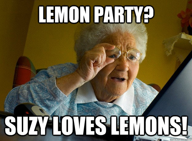 Lemon party? Suzy loves lemons!  