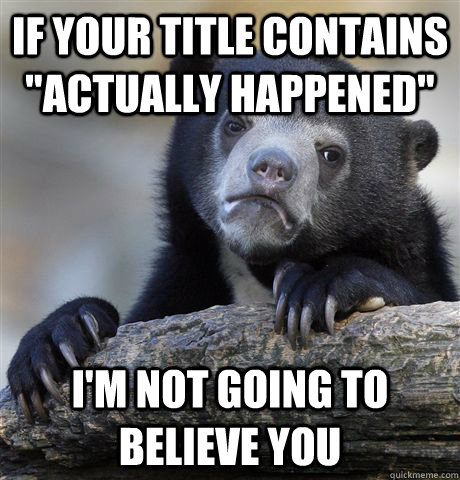 if your title contains 