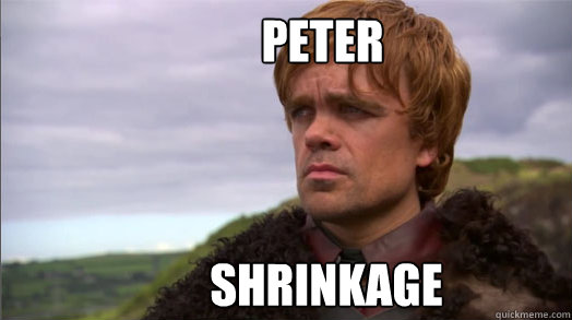 Peter Shrinkage - Peter Shrinkage  Peter Dinklage worried