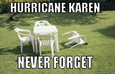 Hurricane Karen -     HURRICANE KAREN            NEVER FORGET       Misc