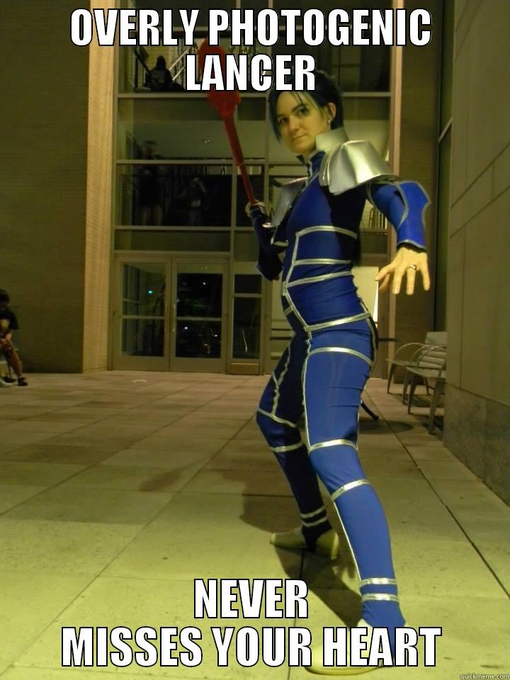 OVERLY PHOTOGENIC LANCER NEVER MISSES YOUR HEART Misc