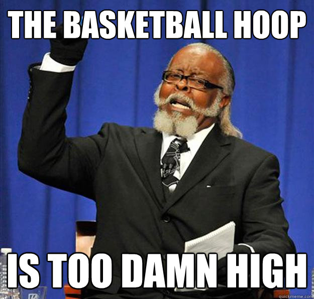 The basketball hoop Is too damn high  Jimmy McMillan